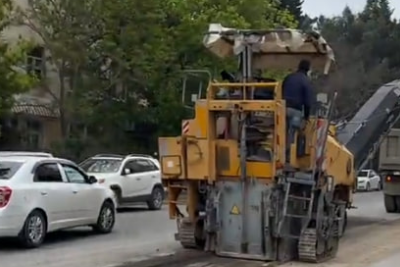 "Dejurnıy"a yeni asfalt çəkilir