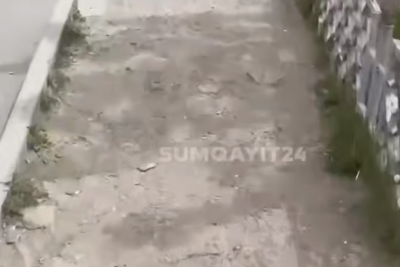 Piyada səkisi yoxsa piyada sınağı? - Sumqayıtdan ŞİKAYƏT