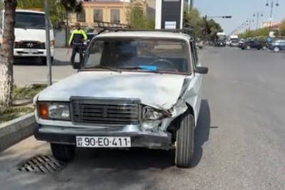 Sumqayıtda qəza - Yaralananlar var