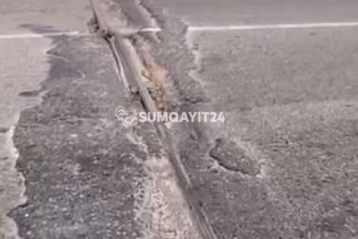 "Stansiya Sumqayıt"da sürücüləri ziyana salan yol