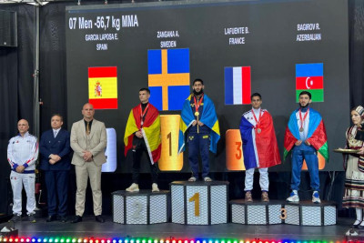 Sumqayıtlı döyüşçü Avropa medalçısı oldu