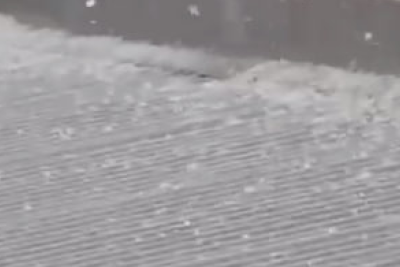 Sumqayıtda dolu yağır