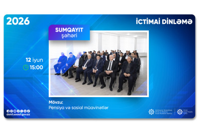 Sumqayıt sakinləri ilə pensiya məsələləri müzakirə olunacaq