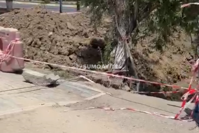 Sumqayıtda qazılan yol bir aydan çoxdur ki, bərpa olunmur