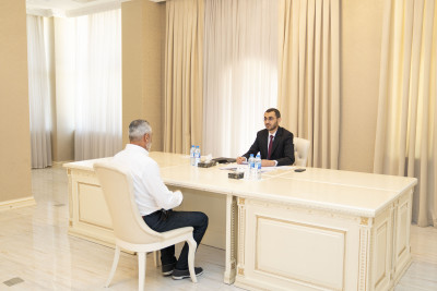 DSMF sədri Sumqayıt şəhərində vətəndaşları qəbul edib