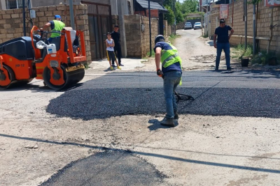 Sumqayıtda "33 nömrə"nin yolu asfaltlanır