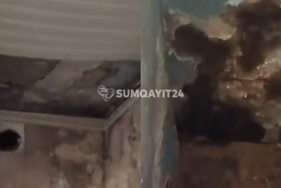 Sumqayıtda real təhlükəyə çevrilən yataqxana