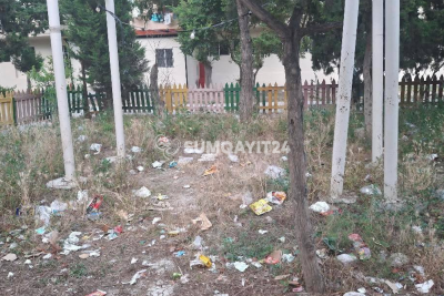 Sumqayıtın Alman parkında acınacaqlı mənzərə