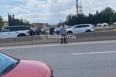 Bakı-Sumqayıt yolunun bu hissəsində vətəndaşlar TƏHLÜKƏDƏ