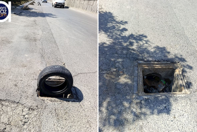 Sumqayıt-Bakı yolunda qəza riski yaradan TƏHLÜKƏ