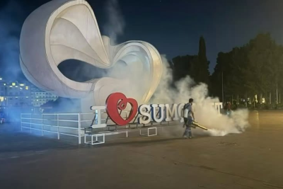 Sumqayıtda həşəratlara qarşı mübarizə davam edir