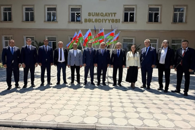 Türkiyənin bələdiyyə sədri Sumqayıta gəlib