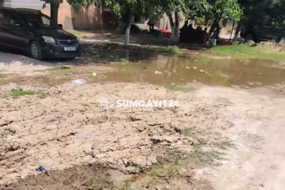 Sumqayıtda su xəttindəki nasazlıq illərdir davam edir