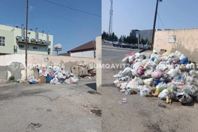 Sumqayıtın bu küçəsində zibillər 1 həftədən çoxdur daşınmır? - İDDİA