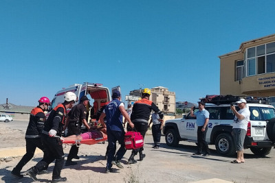 Sumqayıtda suda xilasetmə üzrə təlim keçirilib