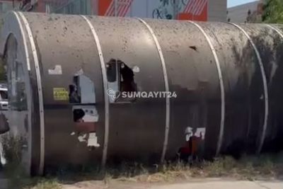 Sumqayıtın işlək ərazisindəki dayanacaq yenilənmə "gözləyir"