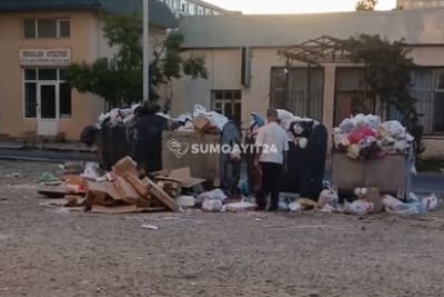 Sumqayıtda zibil qutularının yeri niyə dəyişdirilib? - Şikayət