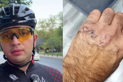 Sumqayıtda avtobus sürücüsü təhlükəli manevr etdi - Velosipedçi yaralandı