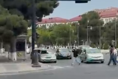Sumqayıtın mərkəzində təhlükəli vəziyyət