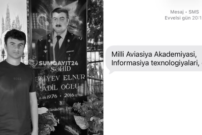 Şəhid mayorun oğlu da tələbə adını qazandı