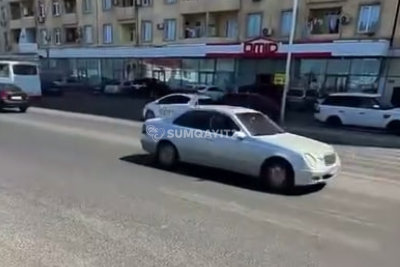 Sarayda piyada keçidində TƏHLÜKƏLİ VƏZİYYƏT