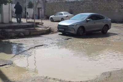 Sumqayıtda yollar sakinlər üçün "sınaq meydanı"na çevrilib