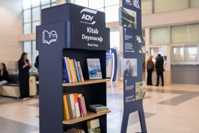 Sumqayıt Dəmiryol Vağzalında "Kitab Dayanacağı" istifadəyə verildi - FOTOLAR