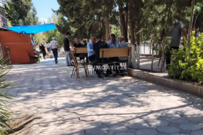 Sumqayıtda çayxana səkiyə "çıxıb"? - İDDİA