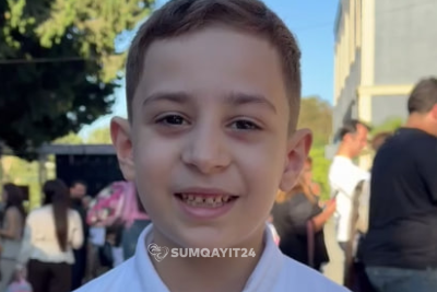 Sumqayıtda şəhid jurnalistin oğlu üçün ilk zəng çalınır