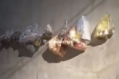 Sumqayıtda yeni üsul - Divarlar zibil qutusu "vəzifəsində"