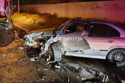 Sumqayıtda qəza - "BMW" ilə "VAZ" toqquşdu