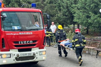 FHN Sumqayıt xəstəxanasında yanğın-taktiki təlim keçirdi