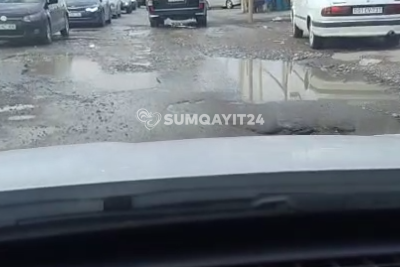 Sumqayıt və Saray sakinlərini Bakıya aparan yolun VƏZİYYƏTİ