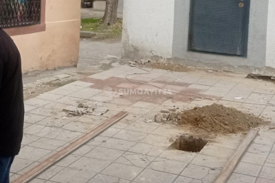 Sumqayıtda sakinlər tikintiyə etiraz edir