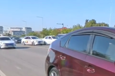 "Ara işləyən" taksi sürücüsü zəncirvari qəza törətdi