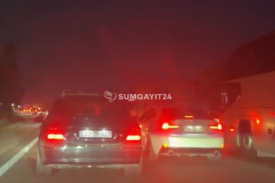 Tıxaclar artıq Sumqayıta yaxınlaşır…