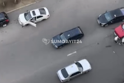 Babək küçəsində iki maşın toqquşub