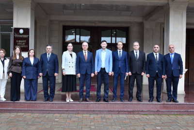 SDU-da elmi staj keçən qazaxıstanlı doktorantlarla görüş keçirilib
