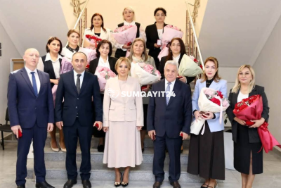 Sumqayıtda təhsil işçiləri təltif olundu