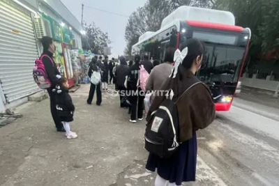 Sumqayıtda 5 nömrəli avtobus sakinləri cana yığıb - ŞİKAYƏT